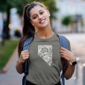 Nevada Mandala Women's Cotton T-Shirt additional product view 2