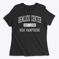 Hemlock Center New Hampshire Classic Established Women's Cotton T-Shirt additional view 1