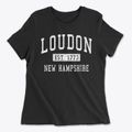 Loudon New Hampshire Classic Established Women's Cotton T-Shirt additional view 1