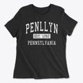 Penllyn Pennsylvania Classic Established Women's Cotton T-Shirt additional view 1