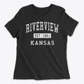 Riverview Kansas Classic Established Women's Cotton T-Shirt additional product view 1