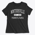 Montoursville Pennsylvania Classic Established Women's Cotton T-Shirt additional view 1