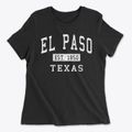 El Paso Texas Classic Established Women's Cotton T-Shirt additional product view 1