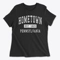 Hometown Pennsylvania Classic Established Women's Cotton T-Shirt additional view 1