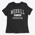 Merrill Oregon Classic Established Women's Cotton T-Shirt additional product view 1