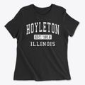 Hoyleton Illinois Classic Established Women's Cotton T-Shirt additional product view 1