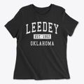 Leedey Oklahoma Classic Established Women's Cotton T-Shirt additional product view 1