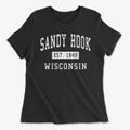 Sandy Hook Wisconsin Classic Established Women's Cotton T-Shirt additional product view 1