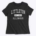 Littleton Illinois Classic Established Women's Cotton T-Shirt additional view 1