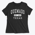 Quemado Texas Classic Established Women's Cotton T-Shirt additional product view 1