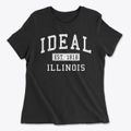 Ideal Illinois Classic Established Women's Cotton T-Shirt additional product view 1