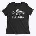 Saint Monica School Classic Football Women's Cotton T-Shirt additional view 1