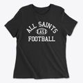 All Saints Episcopal School Classic Football Women's Cotton T-Shirt additional view 1