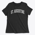 Saint Augustine Elementary School Varsity Arch Women's Cotton T-Shirt additional product view 1