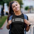 Saint Augustine Elementary School Varsity Arch Women's Cotton T-Shirt additional product view 2