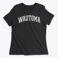 Wautoma High School Varsity Arch Women's Cotton T-Shirt additional view 1