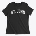 Saint John Lutheran School Varsity Arch Women's Cotton T-Shirt additional view 1