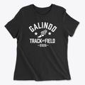 Galindo Elementary School Track and Field Women's Cotton T-Shirt additional view 1