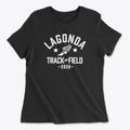 Lagonda Elementary School Track and Field Women's Cotton T-Shirt additional view 1