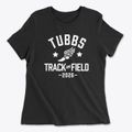 Tubbs Elementary School Track and Field Women's Cotton T-Shirt additional view 1