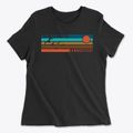New Hartford Connecticut Blissful Sunset Women's Cotton T-Shirt additional view 1