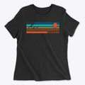 Harrah Oklahoma Blissful Sunset Women's Cotton T-Shirt additional product view 1