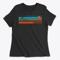 Burbank Oklahoma Blissful Sunset Women's Cotton T-Shirt additional product view 1