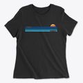 Paris Maine Water View Women's Cotton T-Shirt additional product view 1