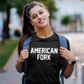 American Fork Utah Classic Block Women's Cotton T-Shirt additional view 2