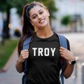Troy Maine Classic Block Women's Cotton T-Shirt additional view 2