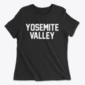 Yosemite Valley California Classic Block Women's Cotton T-Shirt additional view 1