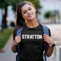 Stratton Nebraska Classic Block Women's Cotton T-Shirt additional product view 2