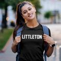 Littleton Massachusetts Classic Block Women's Cotton T-Shirt additional view 2