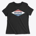 Okeechobee Florida Diamond Star Women's Cotton T-Shirt additional product view 1