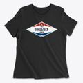 Phoenix Oregon Diamond Star Women's Cotton T-Shirt additional product view 1