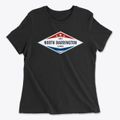 North Barrington Illinois Diamond Star Women's Cotton T-Shirt additional view 1