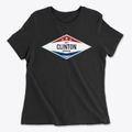 Clinton Michigan Diamond Star Women's Cotton T-Shirt additional view 1