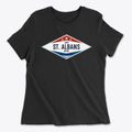 St. Albans Maine Diamond Star Women's Cotton T-Shirt additional view 1