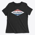 South Henderson North Carolina Diamond Star Women's Cotton T-Shirt additional view 1