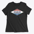 Arkansaw Wisconsin Diamond Star Women's Cotton T-Shirt additional view 1