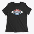 Des Moines New Mexico Diamond Star Women's Cotton T-Shirt additional view 1