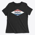 Benedict Kansas Diamond Star Women's Cotton T-Shirt additional product view 1