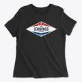 Jennings Louisiana Diamond Star Women's Cotton T-Shirt additional view 1