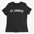 St. Charles Illinois Classic Curve Women's Cotton T-Shirt additional view 1