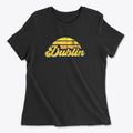 Dublin Texas Sublime Sunset Women's Cotton T-Shirt additional product view 1