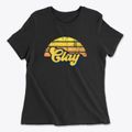 Clay California Sublime Sunset Women's Cotton T-Shirt additional view 1