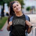 Lonoke Arkansas Trendy Block Women's Cotton T-Shirt additional view 2
