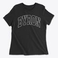 Byron Michigan Trendy Block Women's Cotton T-Shirt additional view 1