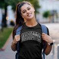Marietta Illinois Trendy Block Women's Cotton T-Shirt additional view 2