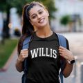 Willis Kansas Varsity Women's Cotton T-Shirt additional product view 2